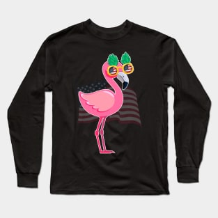 Cute Flamingo Flag Shirt Tank Top For Men Women Tank Top Long Sleeve T-Shirt